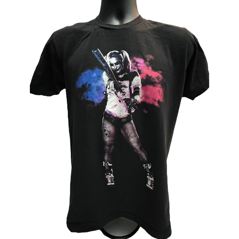 Suicide Squad Harley Quinn Graphic TShirt Black Medium DC Comics‎ Movie Tee